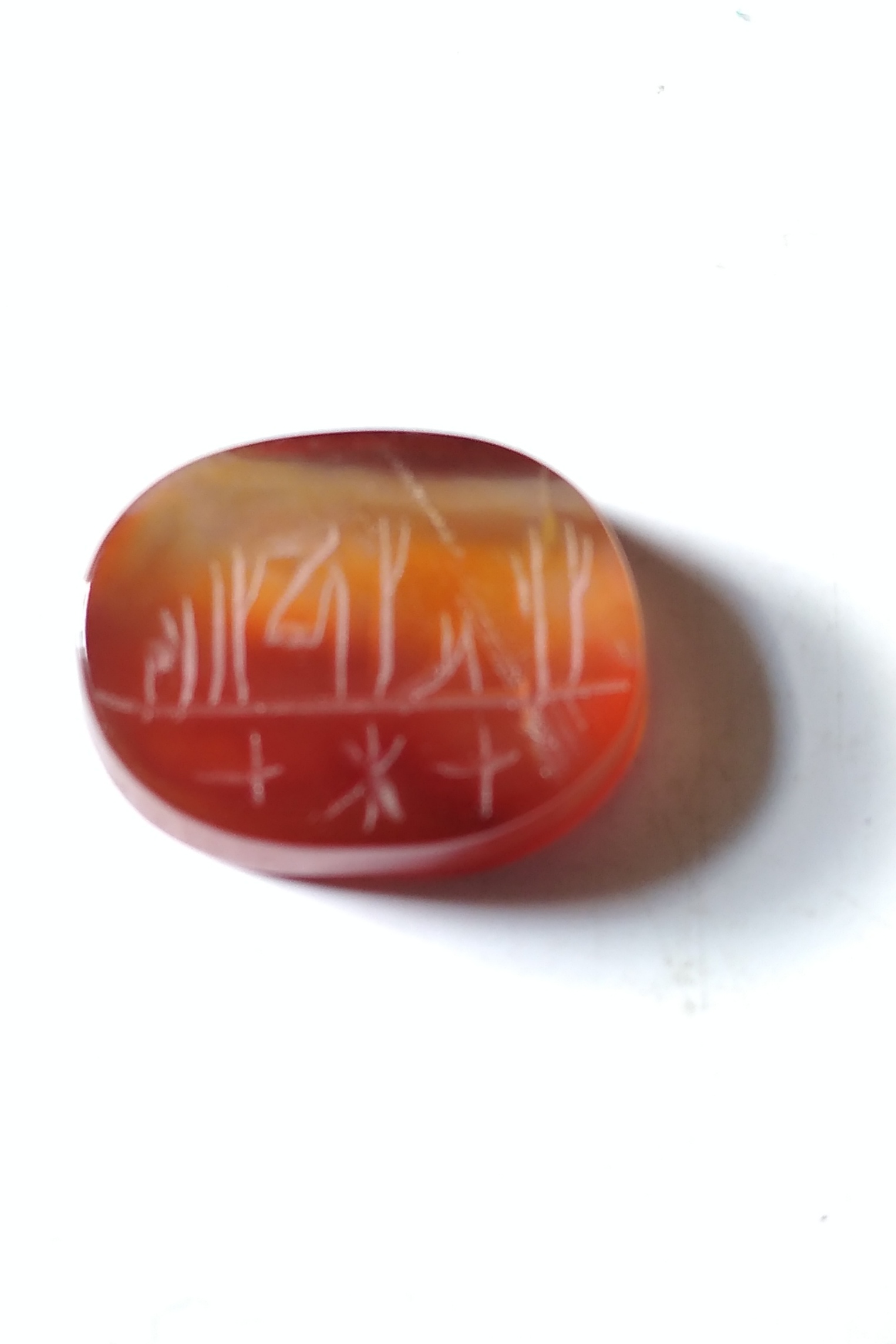 عقیق یمنی اصل معدنی حکاکی شده mff07